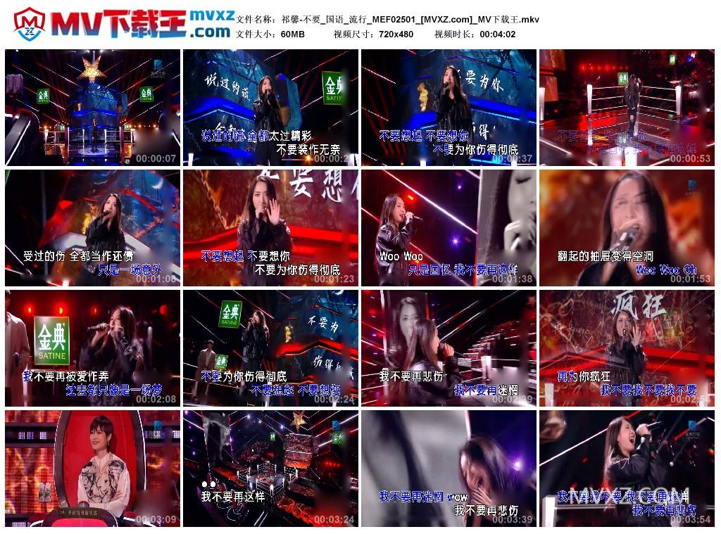 祁馨-不要_国语_流行_MEF02501